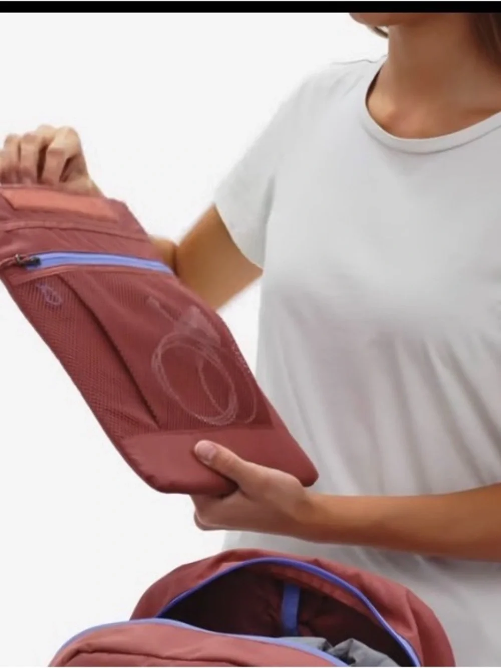 New Patagonia laptop sleeve 13in Canyon Brown with Purple